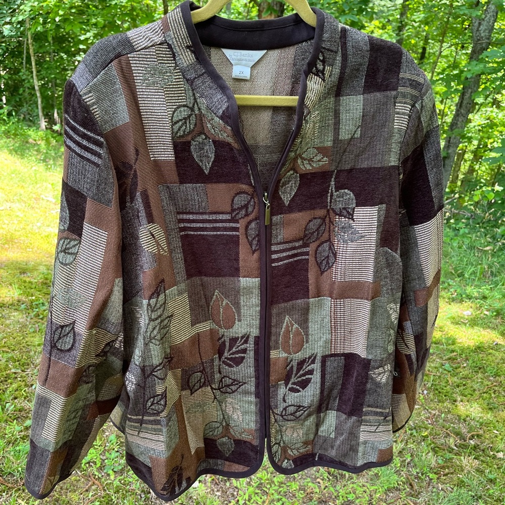 CJ Banks zip-up fall jacket size 2X